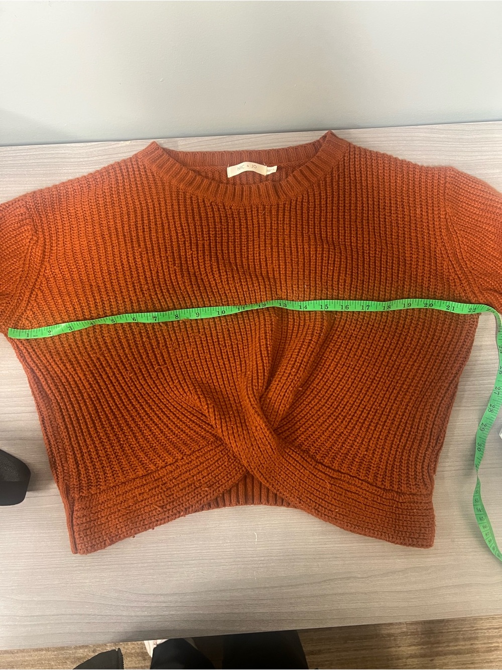 Women's Rust Sweater from Nic & Jo size Large - Picture 4 of 5